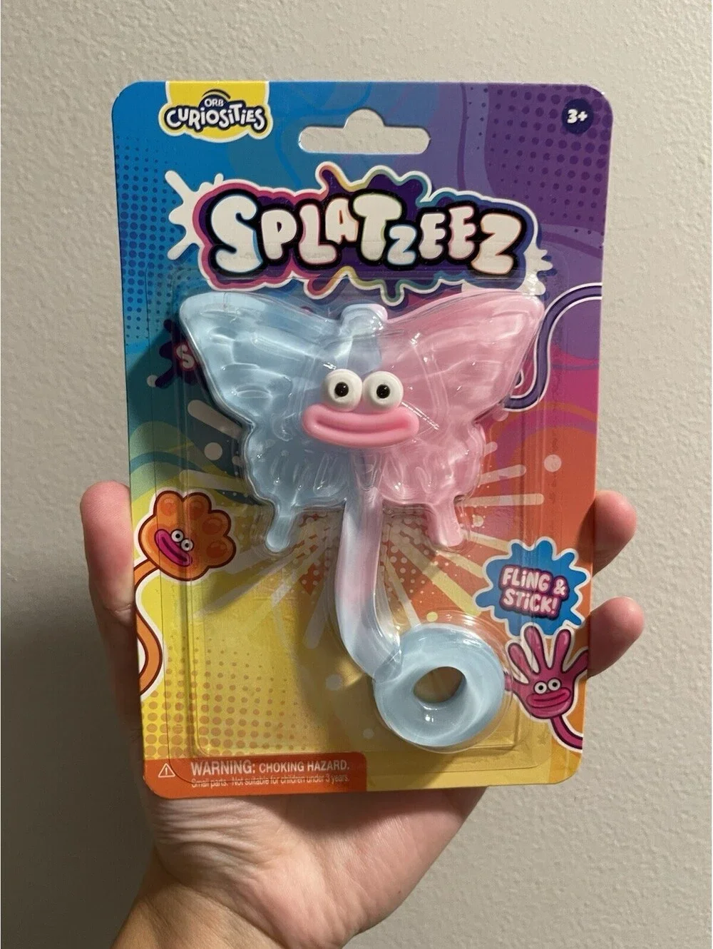 Orb Curiosities Splatzeez Butterfly Smusher Sticky Squeeze Toy NEW NOT IN STORES
